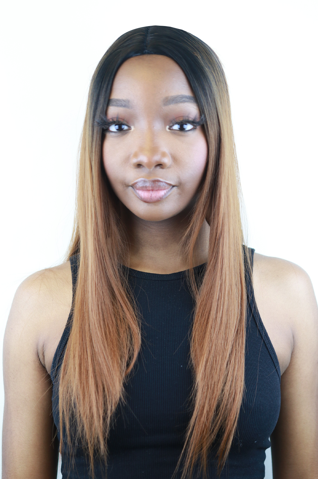 Nike: 26-Inch Brown Heat Resistant Synthetic Fibre Wig