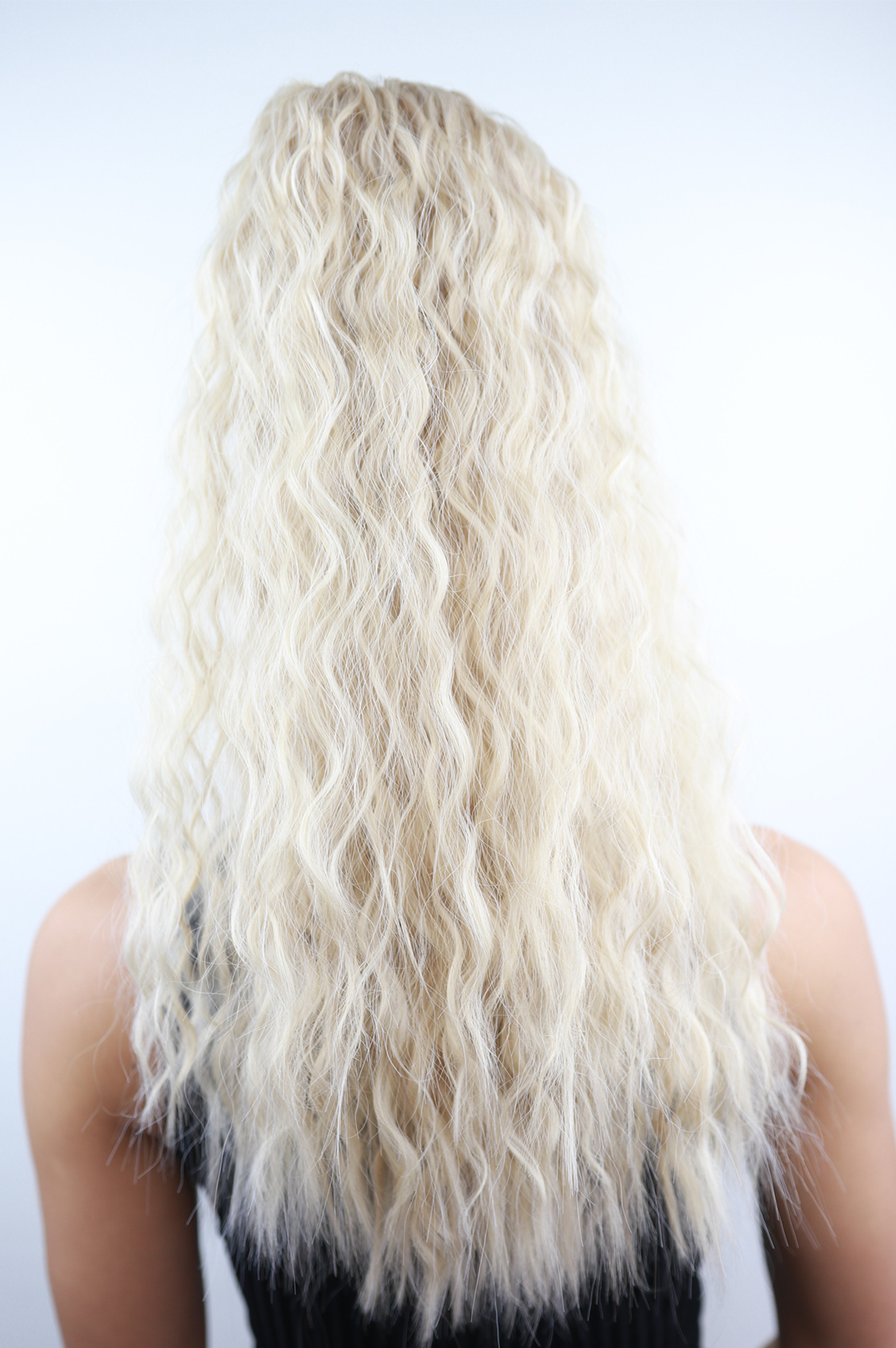 Amerie: 22-Inch Heat Resistant Blonde Synthetic Fibre Ponytail